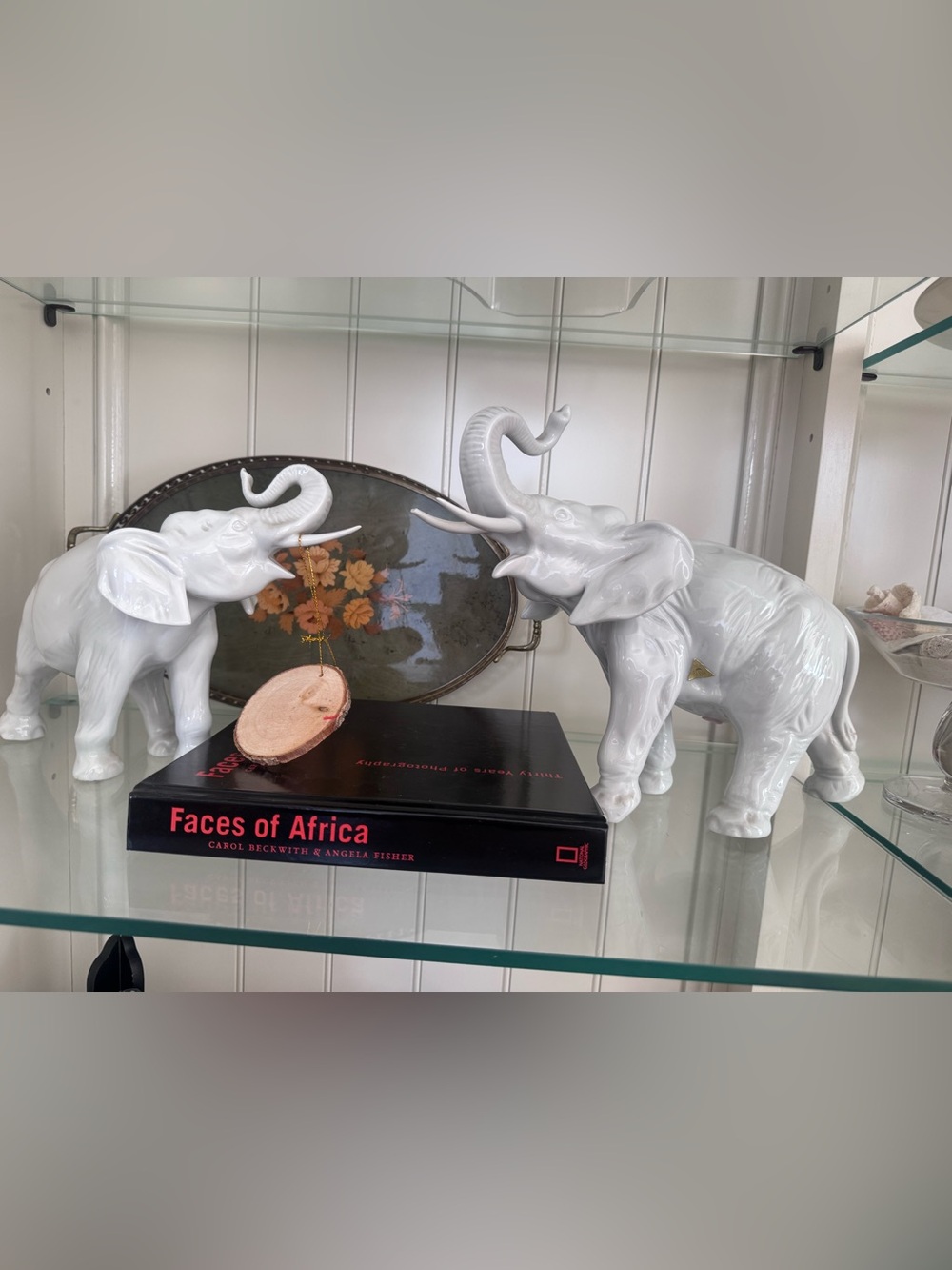 Royal Dux Porcelain Elephant Figurines